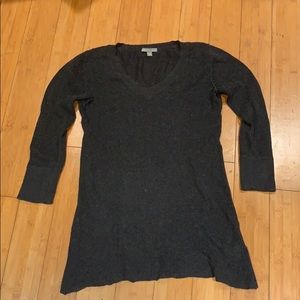 James Perse cotton/cashmere black sweater